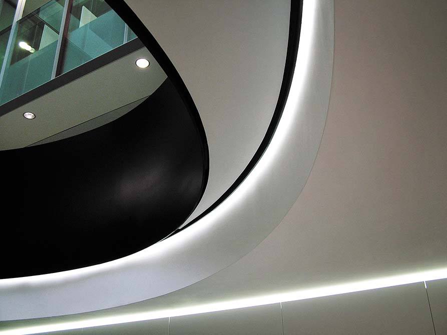 Ogier curved contemporary staircase