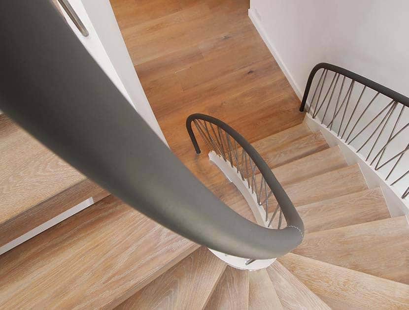 Leather handrails