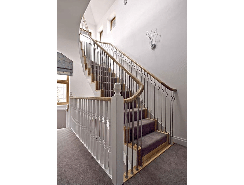 Timber Handrail with stainless steel balustrade