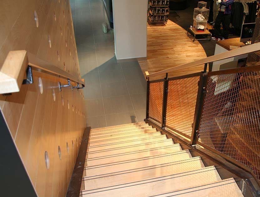 Nike timber handrail