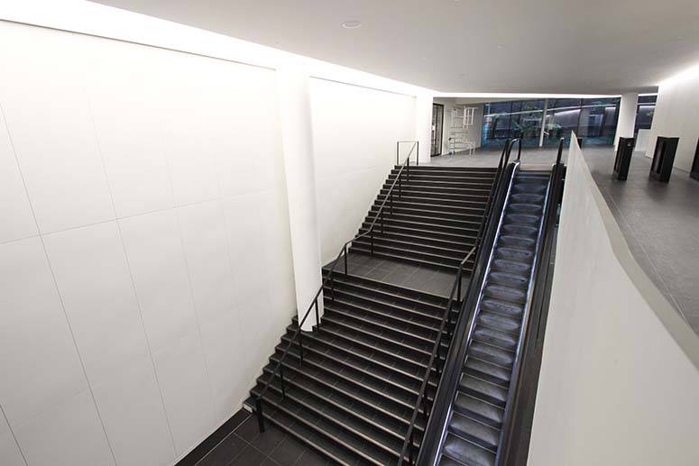 commercial staircase mild steel handrail
