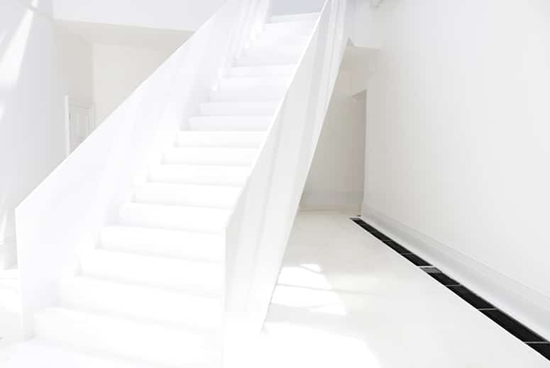 bespoke white staircase