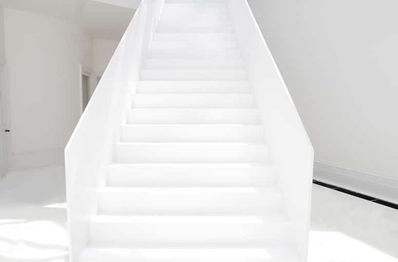 bespoke white staircase