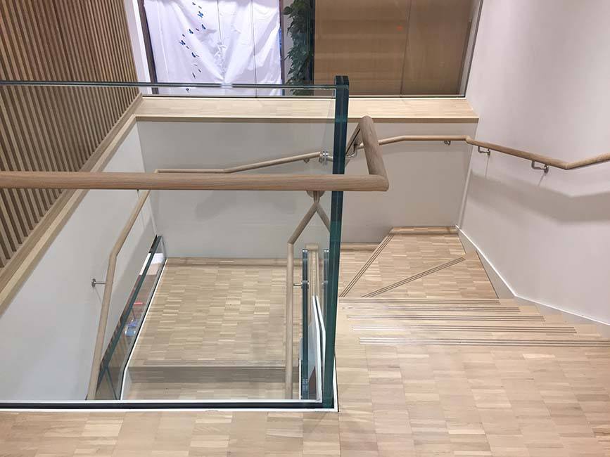 bespoke L-shaped winder staircase