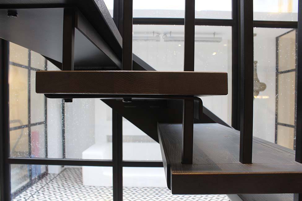 bespoke L-shaped staircase