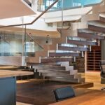Bentinck stainless steel timber staircase
